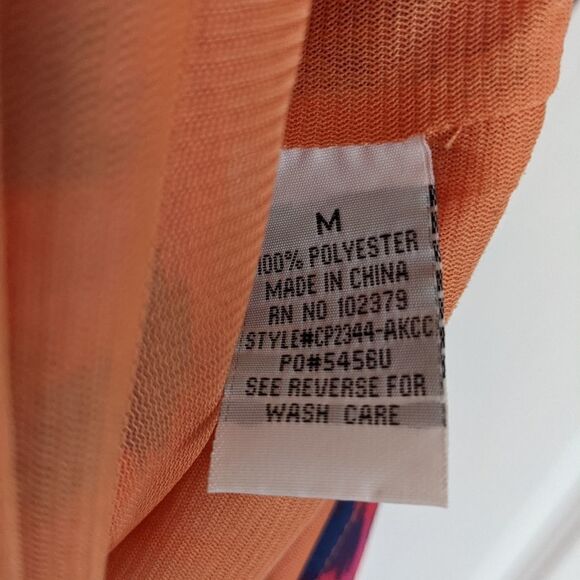 CHARMING CHARLIE maxi dress ikat multicolored watercolor pattern size M @i - Picture 7 of 14